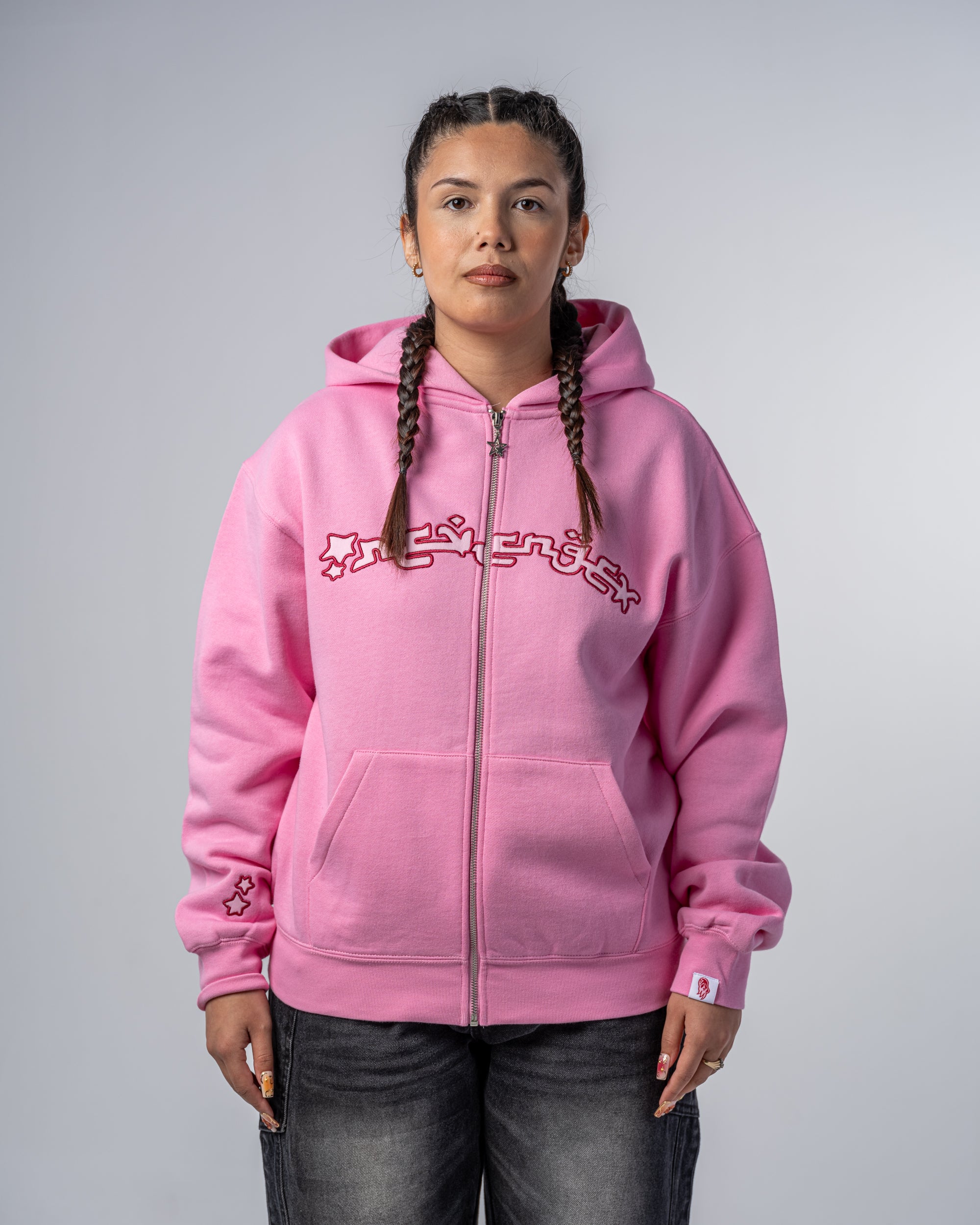 SUDADERA ARABIC CON CREMALLERA [ROSA]