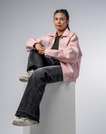 FAUX-LEATHER JACKET [PINK] thumbnail